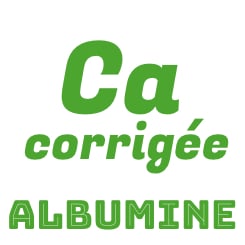 Calcémie corrigée (albumine)