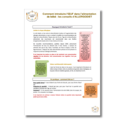 Diversification alimentaire : Oeuf